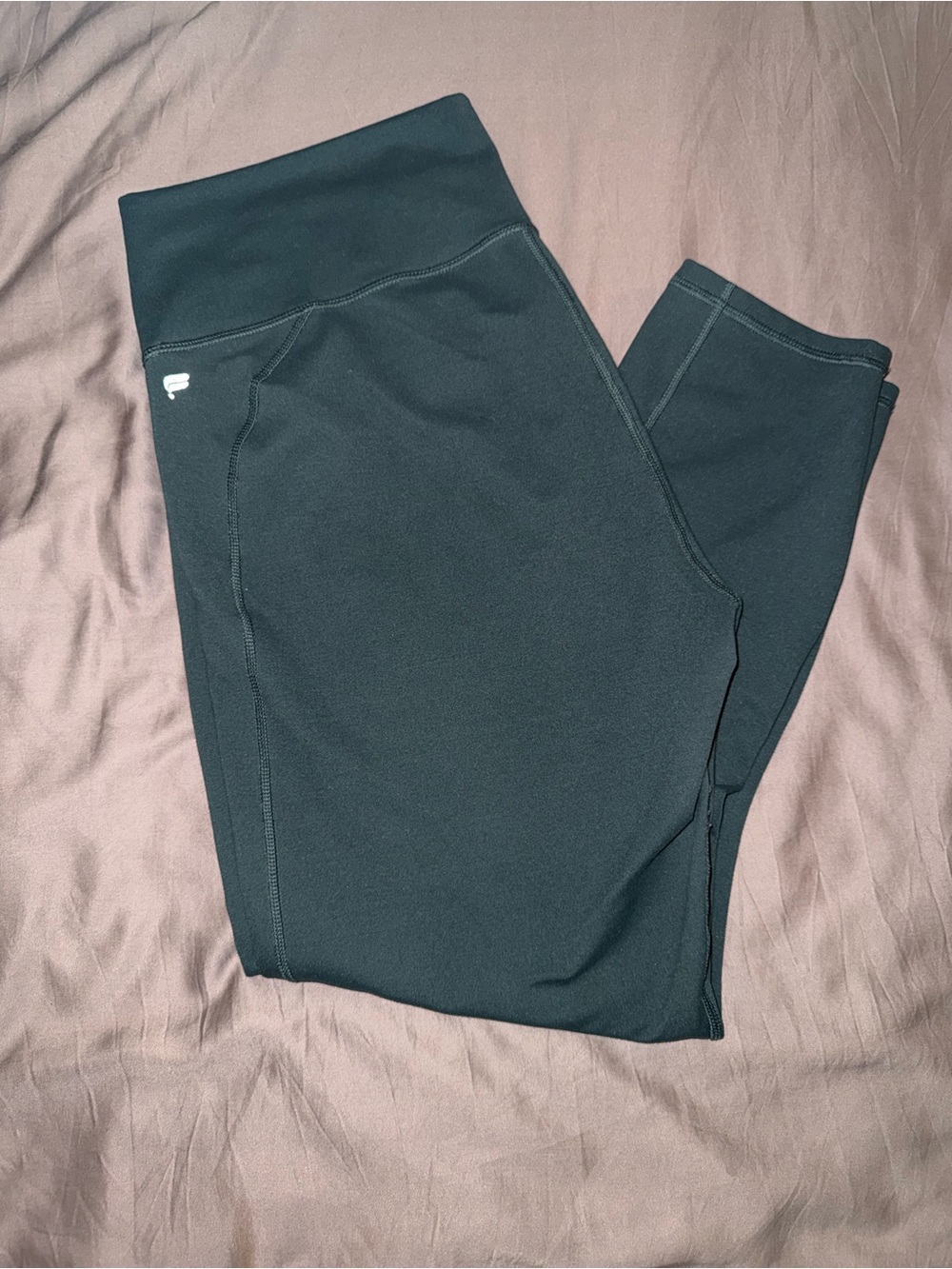 Fabletics PowerHold Green High-Rise Athletic Leggings
